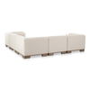 June Classic L-shaped Modular Sectional Oatmeal, Sectional Sofa by Moe's Home, 115" width x 30" height x 115" depth thumbnail 5