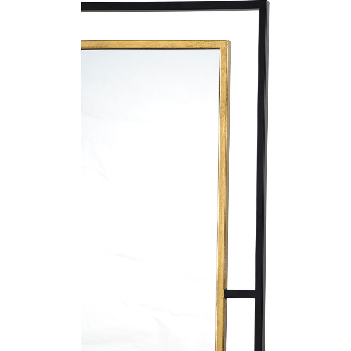 Gray Wall Mirror, by Renwil, 38" height x 1" depth View 3