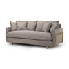 Roy I 84' Flint Gray Upholstered Three Seater Sofa, Sofas & Sectional by Mercana, 83.86" length x 40.94" width x 32.87" height thumbnail 1