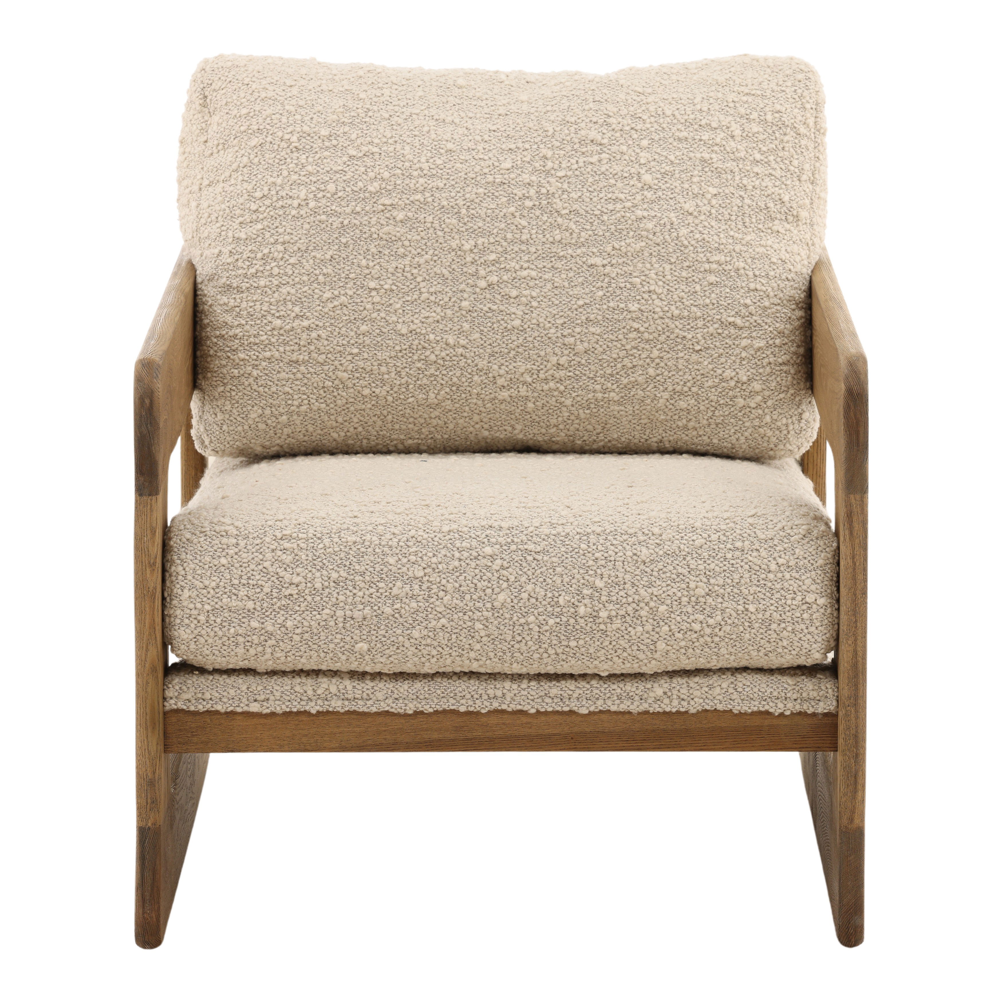 Malia Occasional Chair Birch, Accent Chair by Dovetail, 26" width x 30" height x 33.46" depth View 2