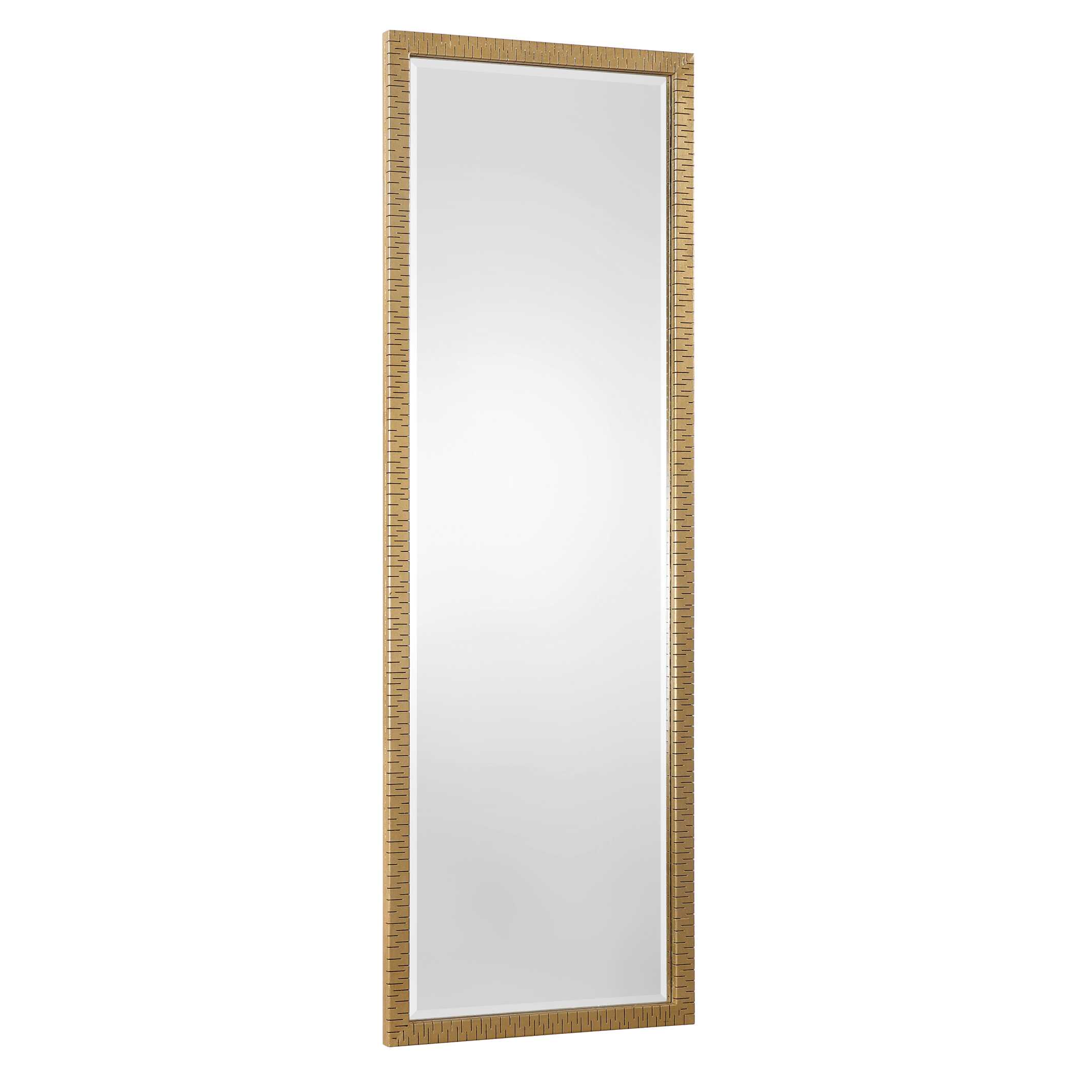 Vilmos Metallic Gold Mirror, by Uttermost, 24" width x 72" height x 1.37" depth View 4