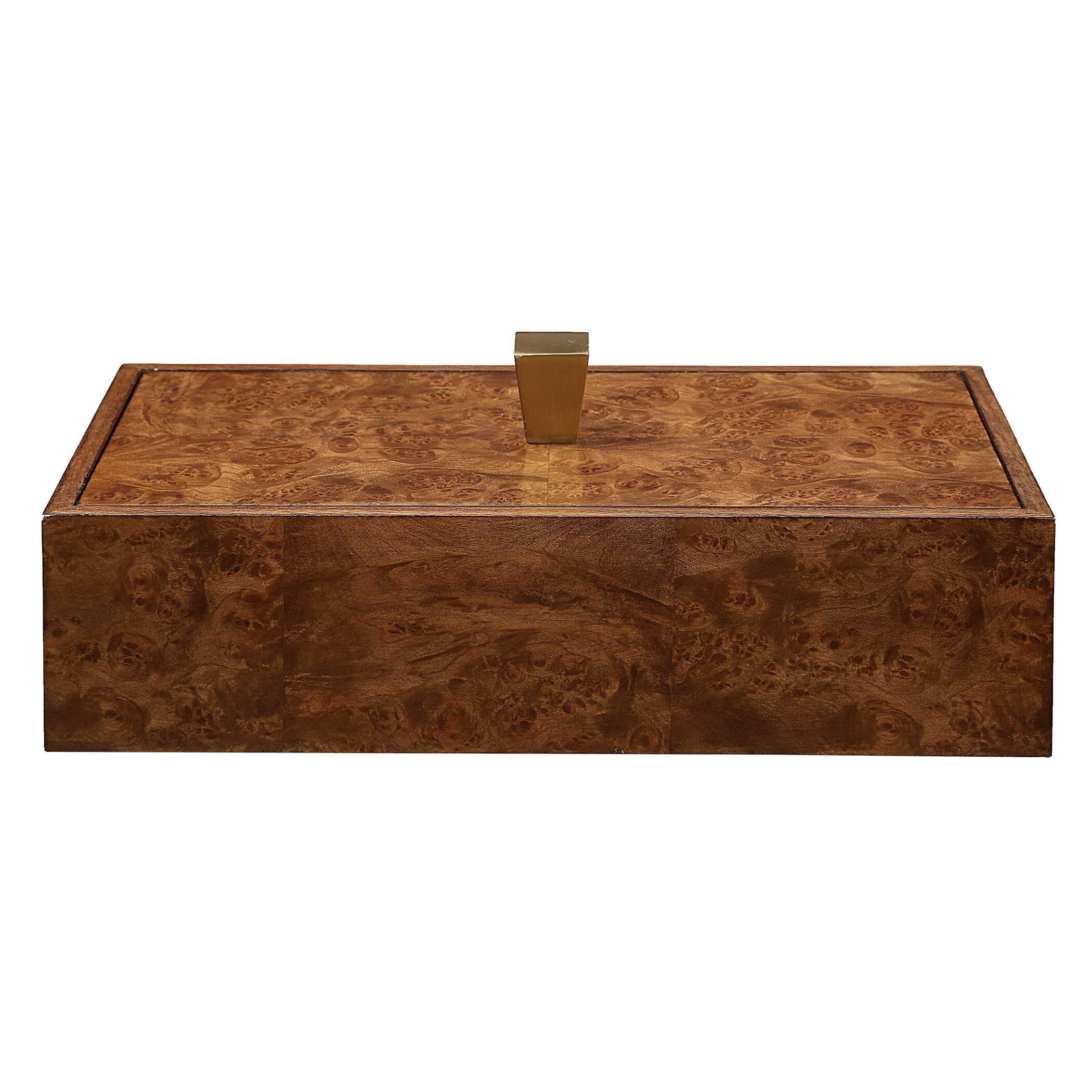 Burl Haven Box, Decorative by Uttermost, 15" width x 4.5" height x 7" depth View 4