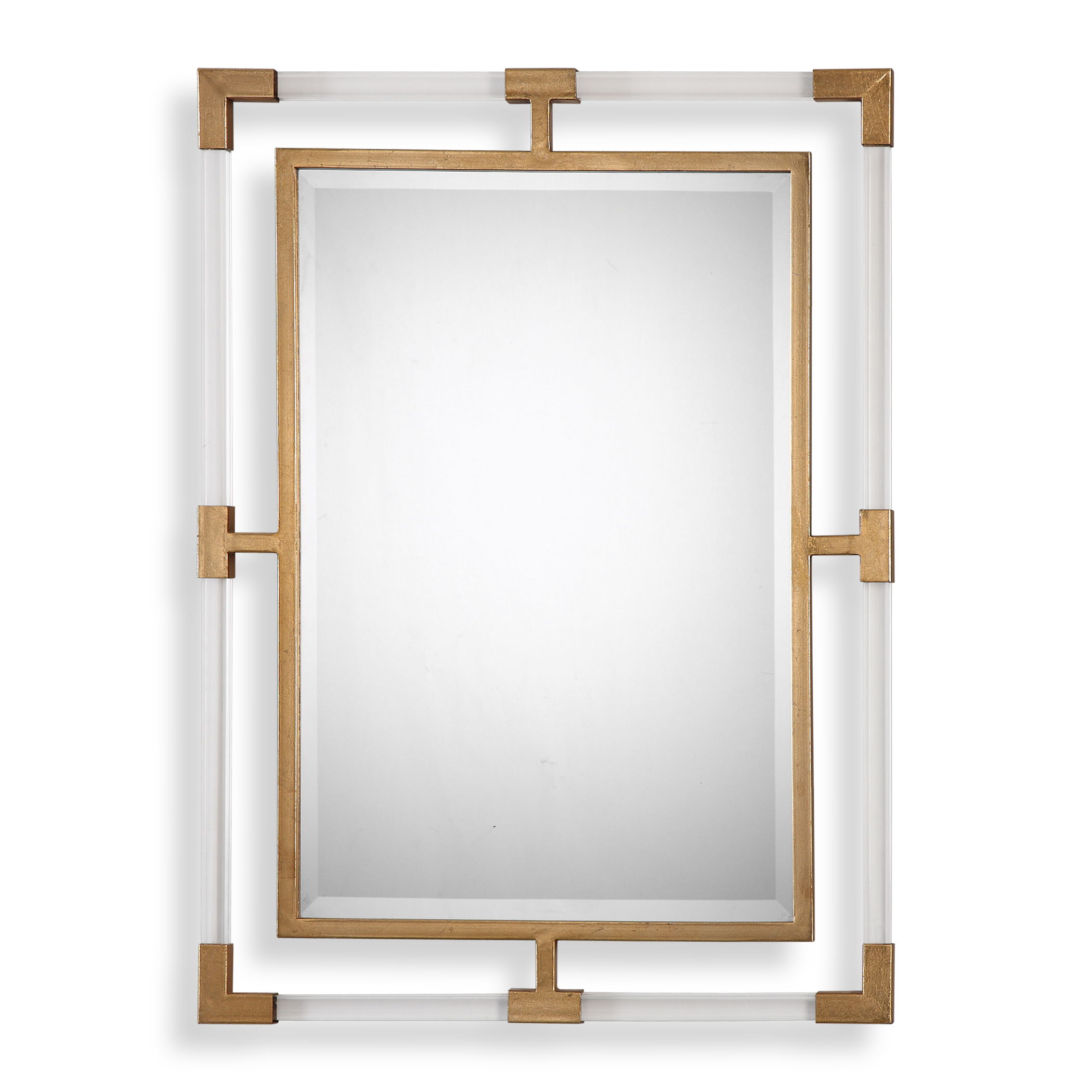 Balkan Modern Gold Wall Mirror large image 