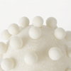 Malo  Cream Resin Large Sphere Decorative Object, by Mercana, 5.91" length x 5.91" width x 5.91" height thumbnail 6