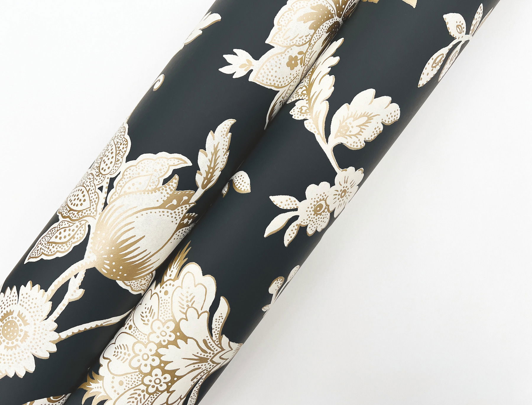 Sutton Black Wallpaper, by York Wall, 27' length x 2'3" width x 0.02" depth View 5