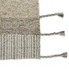 Striped Handmade Handwoven Wool Gray Area Rug thumbnail 3
