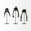 Colt I 9L x 8W Black Equestrian-Inspired Western Horse Saddle, Decorative Object by Mercana, 9.06" length x 8.27" width x 16.34" height thumbnail 3