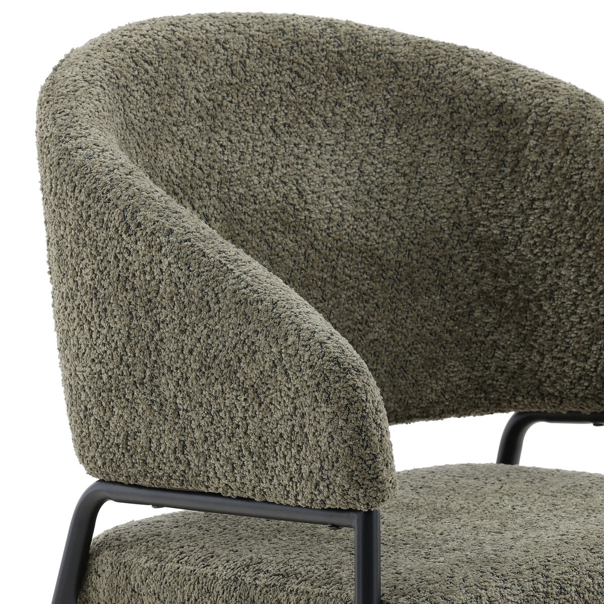Cathey Dining Chair Set of 2 Olive, by Dovetail, 22.75" width x 33" height x 23" depth View 6