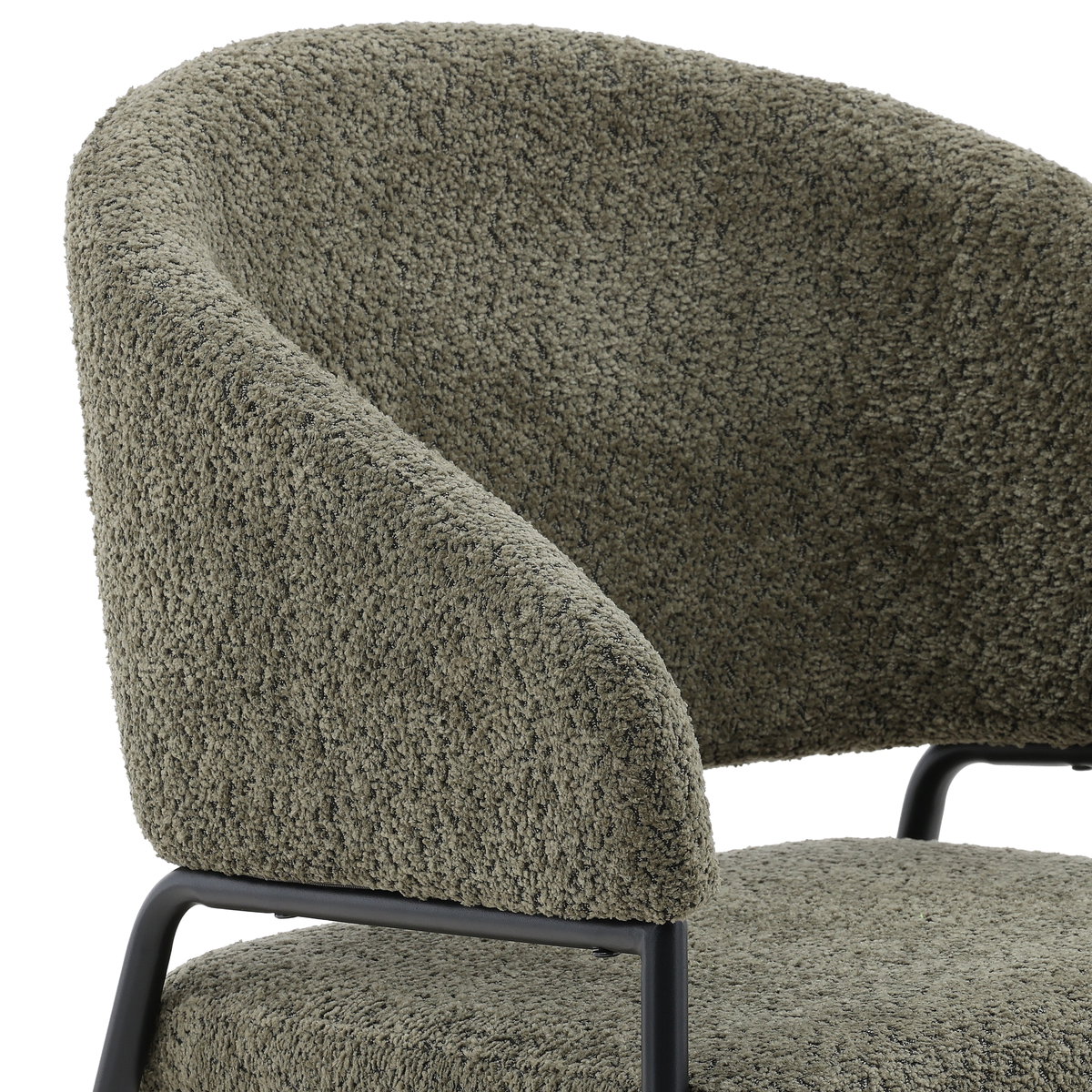 Cathey Dining Chair Set of 2 Olive, by Dovetail, 22.75" width x 33" height x 23" depth View 6