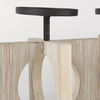 Cambie  Natural Wood with Black Metal Candle Holders thumbnail 5