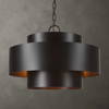 Youngstown Dark Bronze 4 Light Pendant, by Uttermost, 20" width x 14.5" height x 20" diameter x 20" depth thumbnail 1