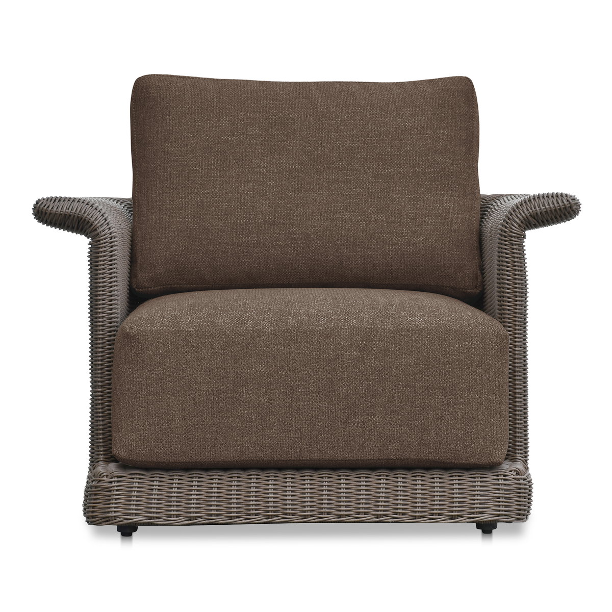 Meredith Outdoor Accent Chair Brown, Outdoor Chair by Moe's Home, 3'3.37" width x 2'6" height x 3'2.43" depth View 1