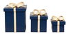 Ferrell Leather Holiday Boxes,S/3,Navy thumbnail 1