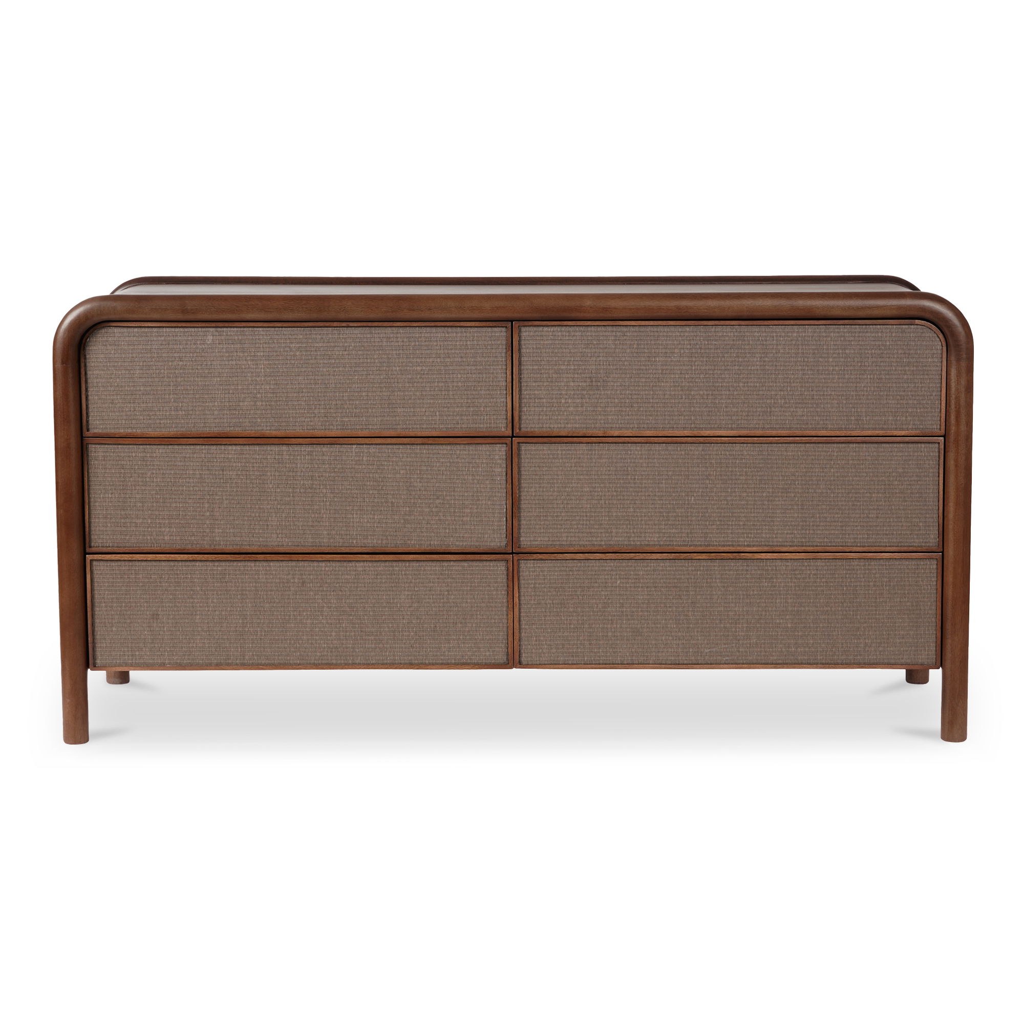 Rye 6 Drawer Dresser Warm Brown large image 