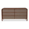 Rye 6 Drawer Dresser Warm Brown thumbnail 0