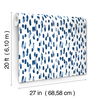 Club House Navy Blue Peel & Stick Wallpaper thumbnail 2