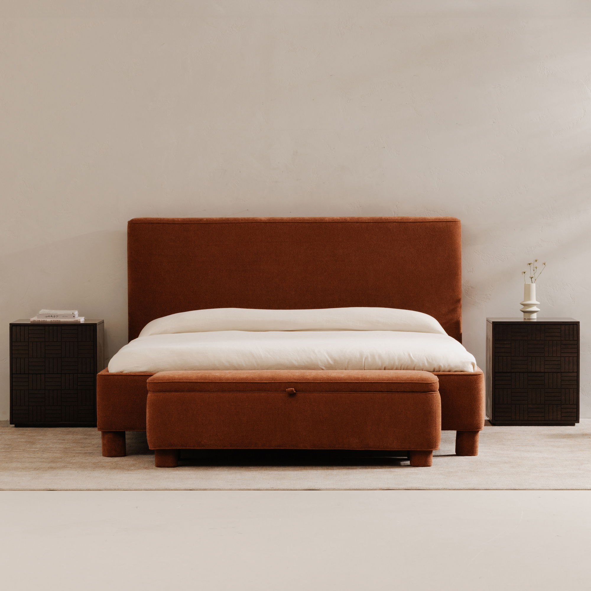 Ichigo King Bed Deep Orange large image 