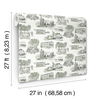 Modern Vista Toile Evergreen Wallpaper, by York Wall, 27' length x 2'3" width x 0.02" depth thumbnail 8