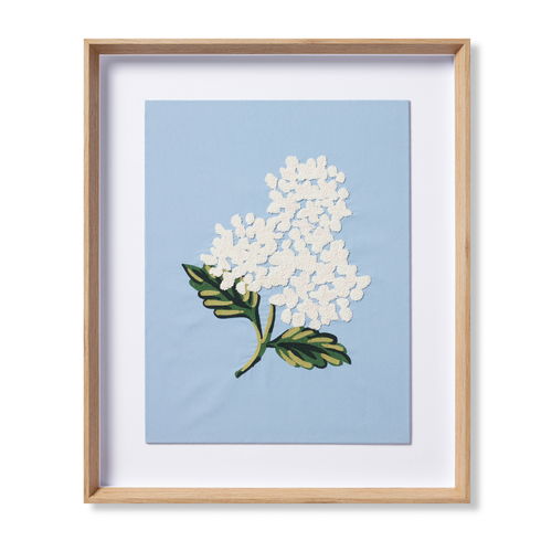 Rifle Paper Co. x Loloi Hydrangea Blue Wall Art