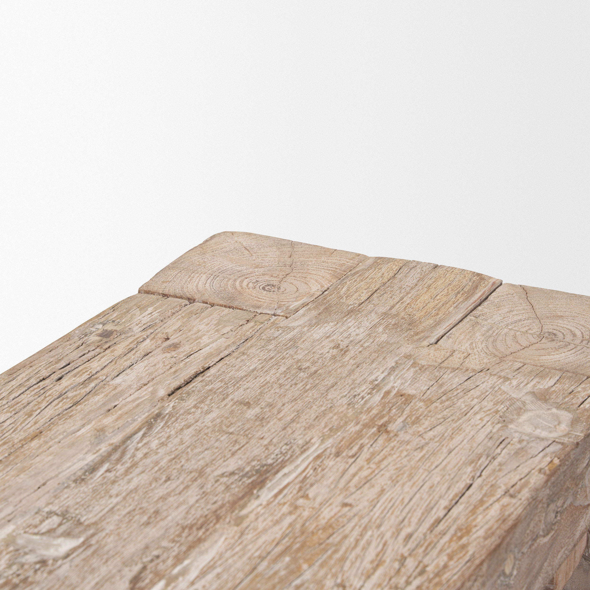 McArthur Whitewash Reclaimed Wood Bench large image 