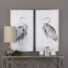 Summer Birds Framed Art Set/2, Painting by Uttermost, 25.75" width x 46.75" height x 1.75" depth thumbnail 2