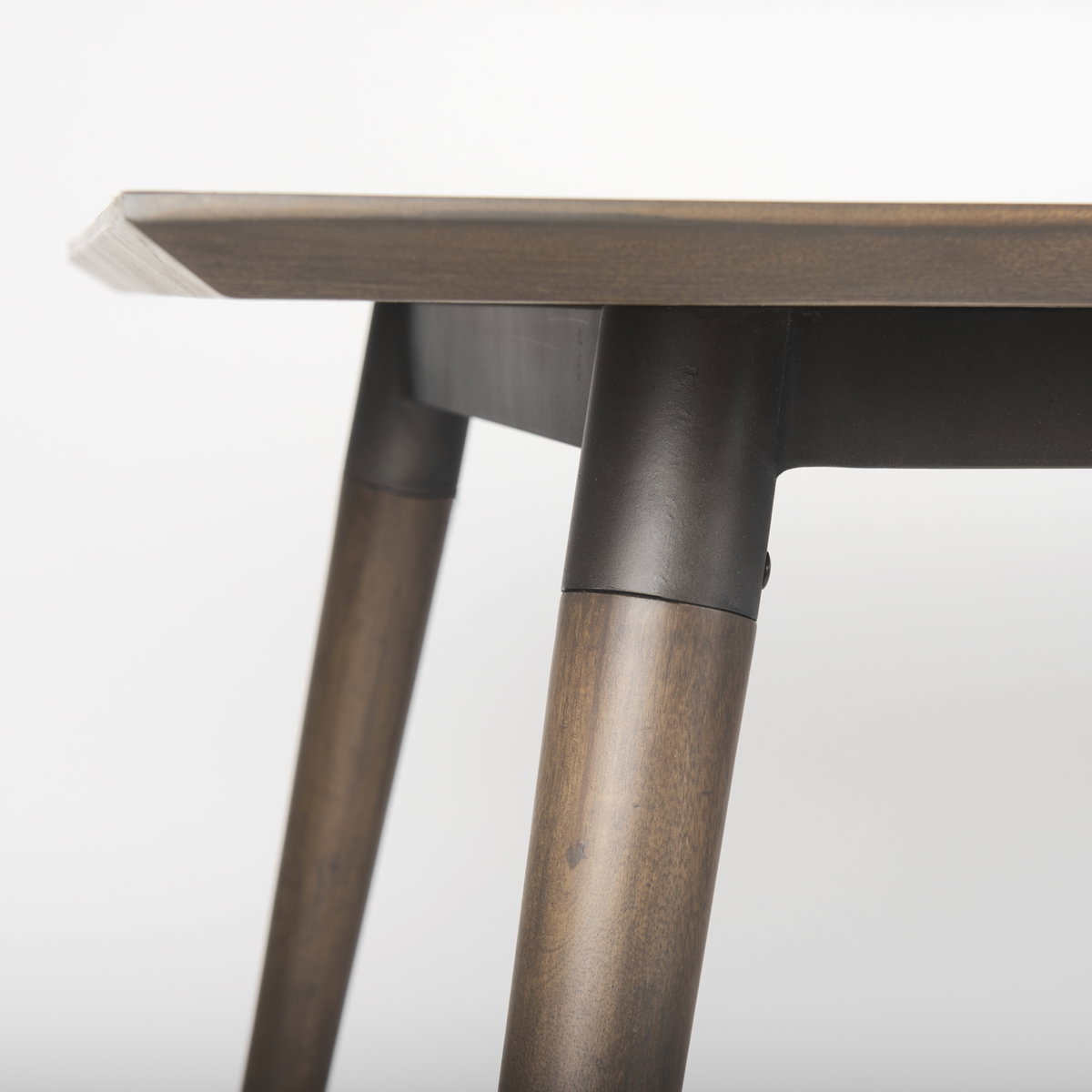 Nicholas 72'L x 39'W Dining Table | Modern | Brown Wood & Metal/Wood | Seats 6, by Mercana, 72" length x 39" width x 30" height View 9