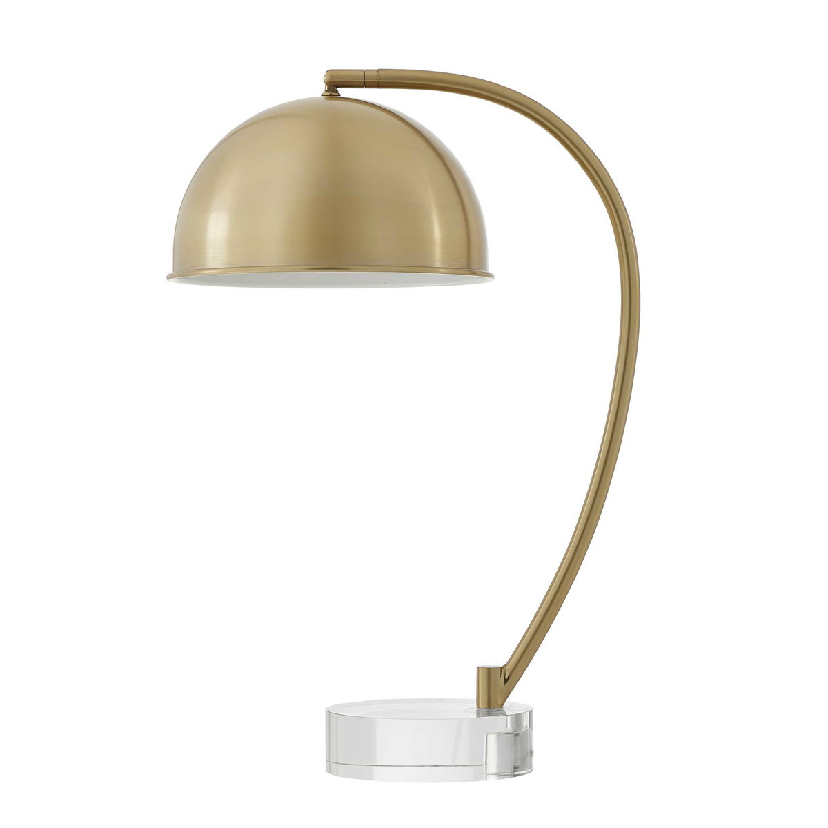 Romani Brass Desk Lamp, by Uttermost, 14.75" width x 22" height x 10" depth View 8