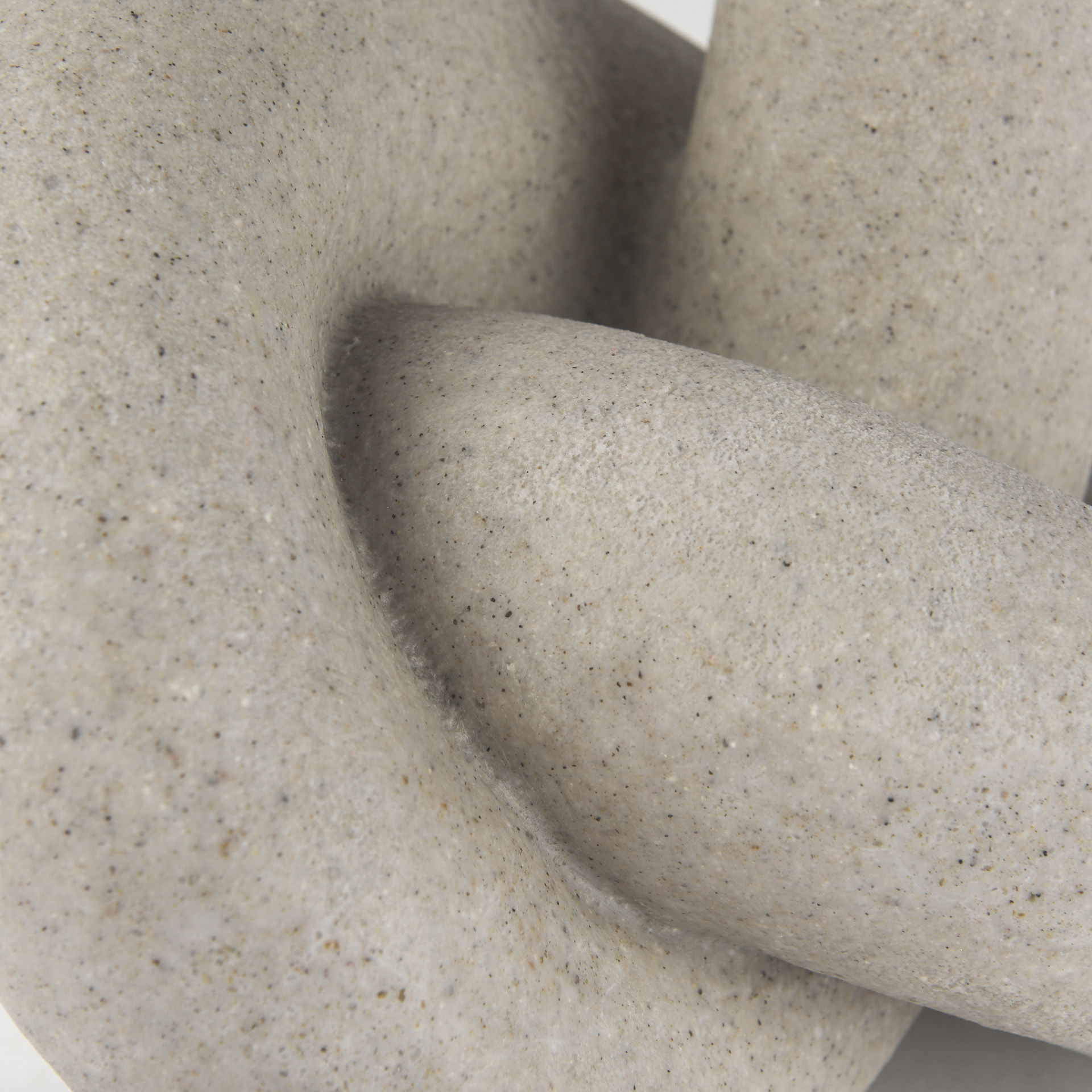 Otto  Sandstone Resin Large Knot Sculpture Decorative Object, by Mercana, 12.01" length x 10.47" width x 7.48" height View 8