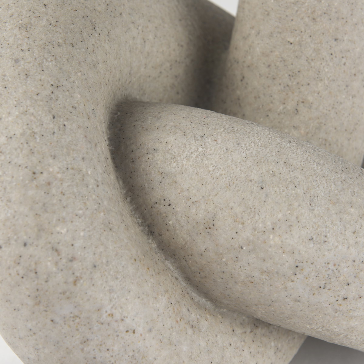 Otto  Sandstone Resin Large Knot Sculpture Decorative Object, by Mercana, 12.01" length x 10.47" width x 7.48" height View 8