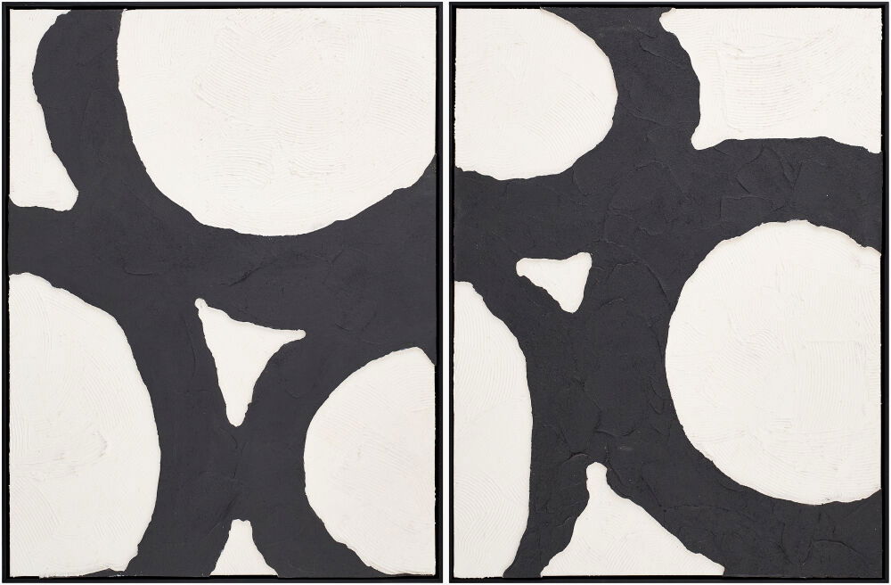 Circulos Framed Art, Painting by Surya, 24" width x 32" height