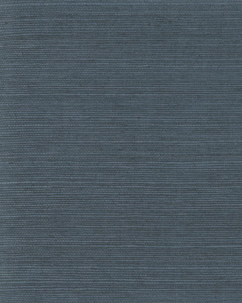 Plain Grass Sisal Grasscloth Blue Wallpaper