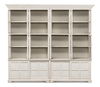 Glass Front Bookcase, Shelving & Bookcase by Sarreid, 121" length x 22" width x 106" height thumbnail 9