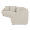 Fraser 2 Piece Modular Sofa White, Sectional Sofa by Moe's Home, 128" width x 31.5" height x 34.29" depth thumbnail 3
