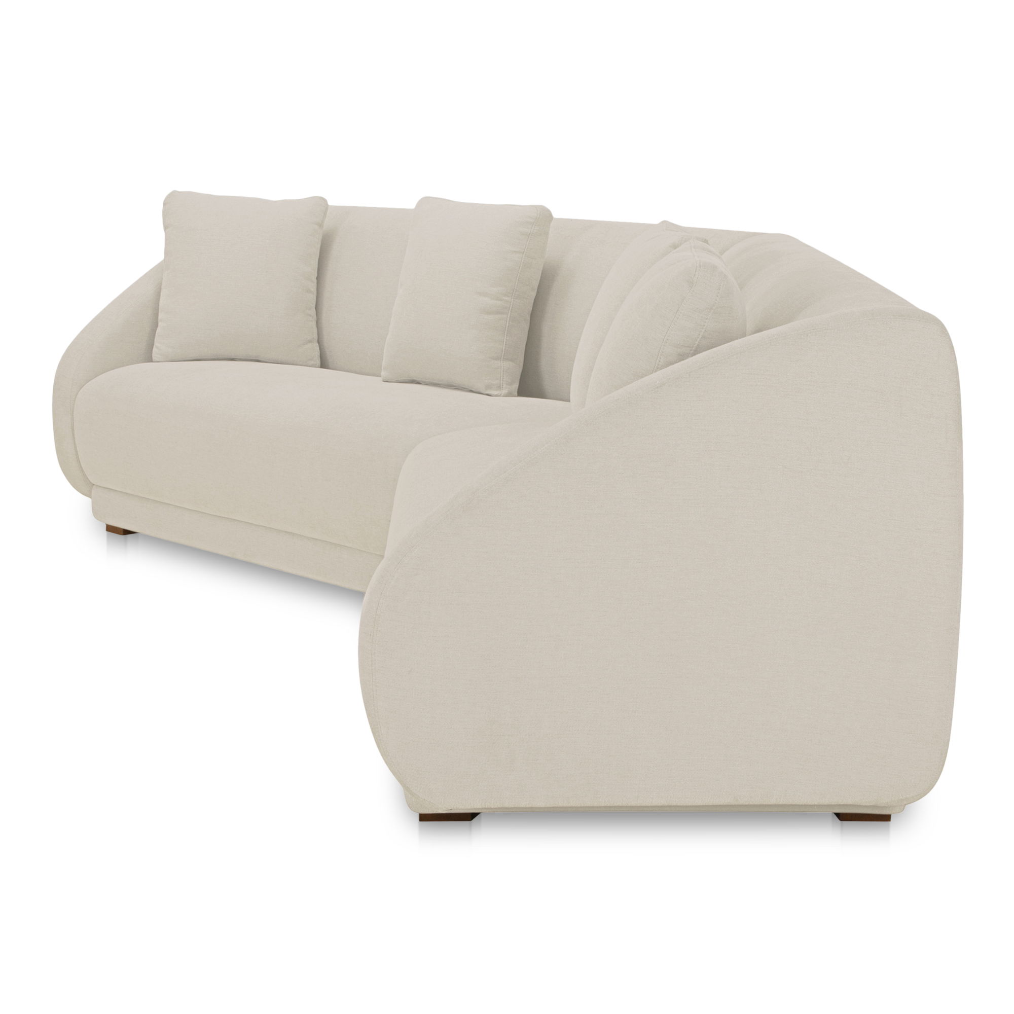 Fraser 2 Piece Modular Sofa White large image 