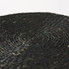 Dina 75L x 75W x 45H Black Cornhusk and Water Hyacinth Round Coffee Table Pouf, Ottoman by Mercana, 29.53" length x 29.53" width x 15.75" height thumbnail 5