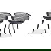 Piazza Outdoor Chair Black - Set Of Two, by Moe's Home, 1'11.5" width x 2'7.5" height x 1'10.5" depth thumbnail 2