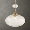 Bellaire 1 Light Glass Shade Pendant, Ceiling Light by Uttermost, 20" height x 16.5" diameter thumbnail 2