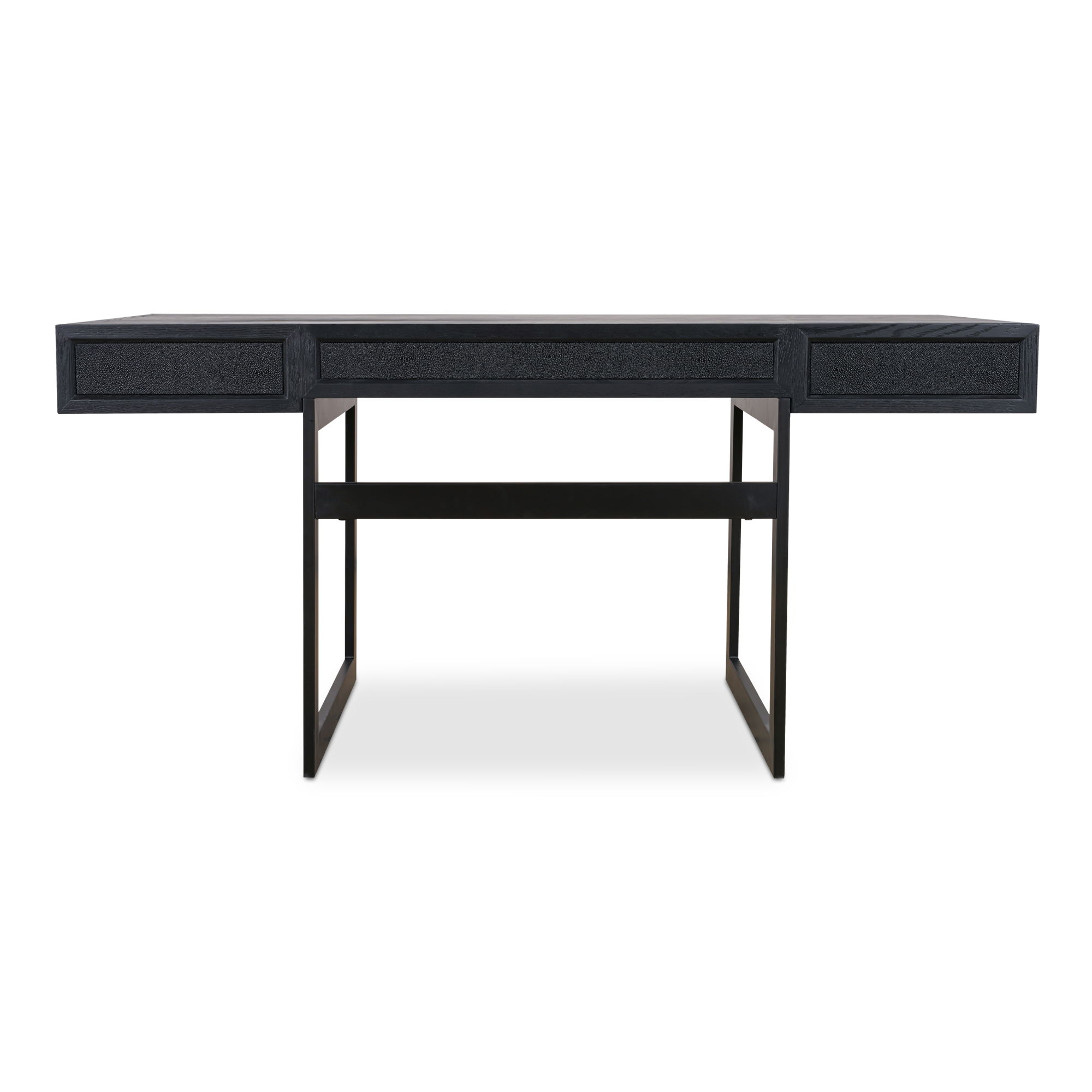 Mako Desk Black, by Moe's Home, 62.99" width x 29.92" height x 27.56" depth View 6