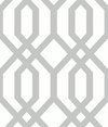 Gazebo Lattice Grey Peel & Stick Wallpaper, by York Wall, 16'6" length x 1'8.5" width x 0.02" depth thumbnail