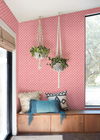 Stacked Scallops Pink Wallpaper, by York Wall, 33' length x 1'8.5" width x 0.02" depth thumbnail 2