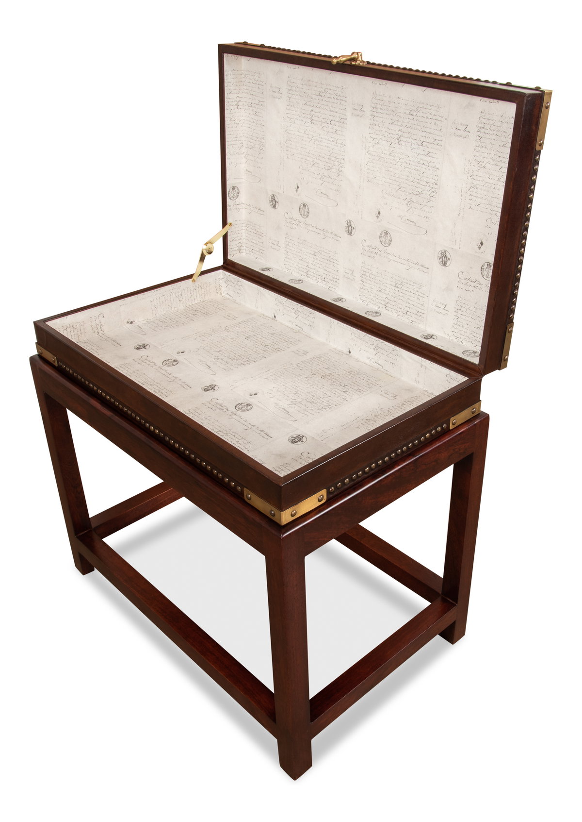 Winchester Box On Stand, by Sarreid, 1'5" length x 2'3" width x 2' height View 4