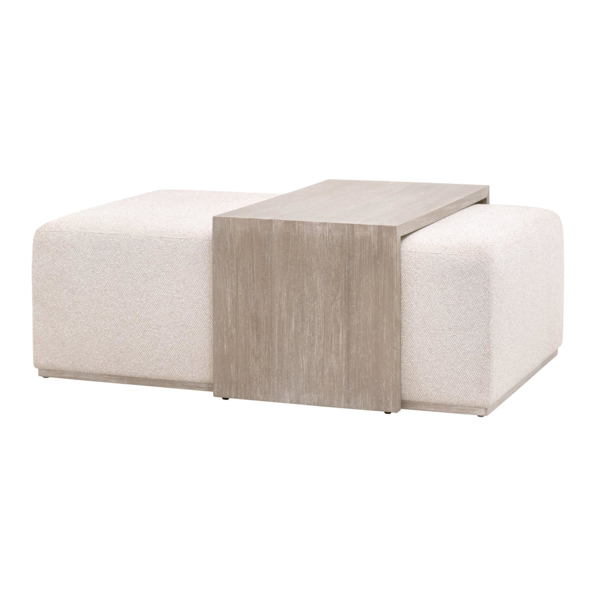 Dovetail Upholstered Coffee Table, by Essentials for Living, 54.5" width x 20" height x 35.5" depth View 3