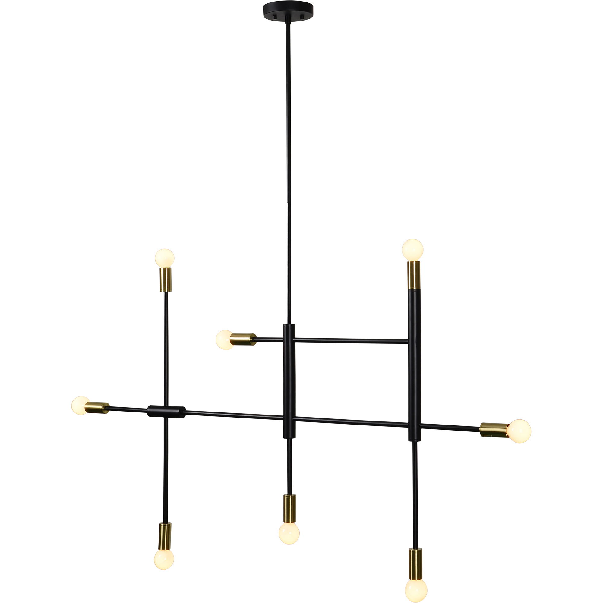 Reegler Ceiling Fixture, Chandelier by Renwil, 33" height x 1.25" depth View 2