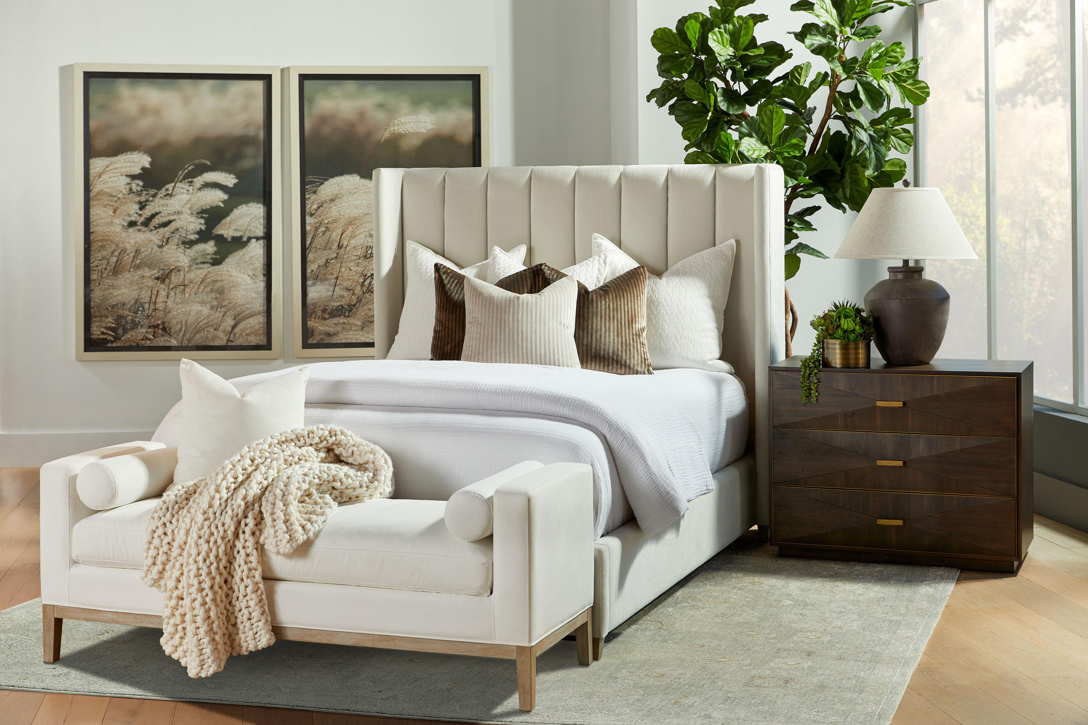 Keaton Upholstered Bench large image 