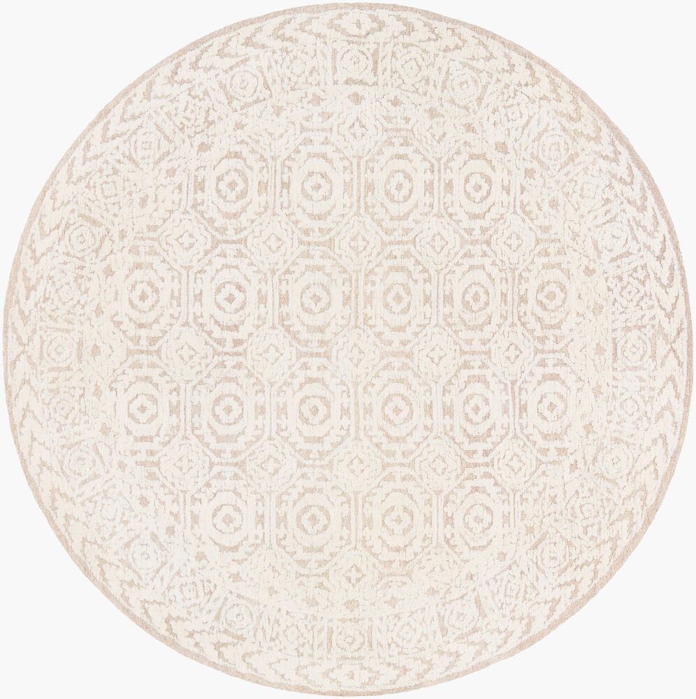 Louvre Handmade Rug, by Surya, 8' length x 8' width