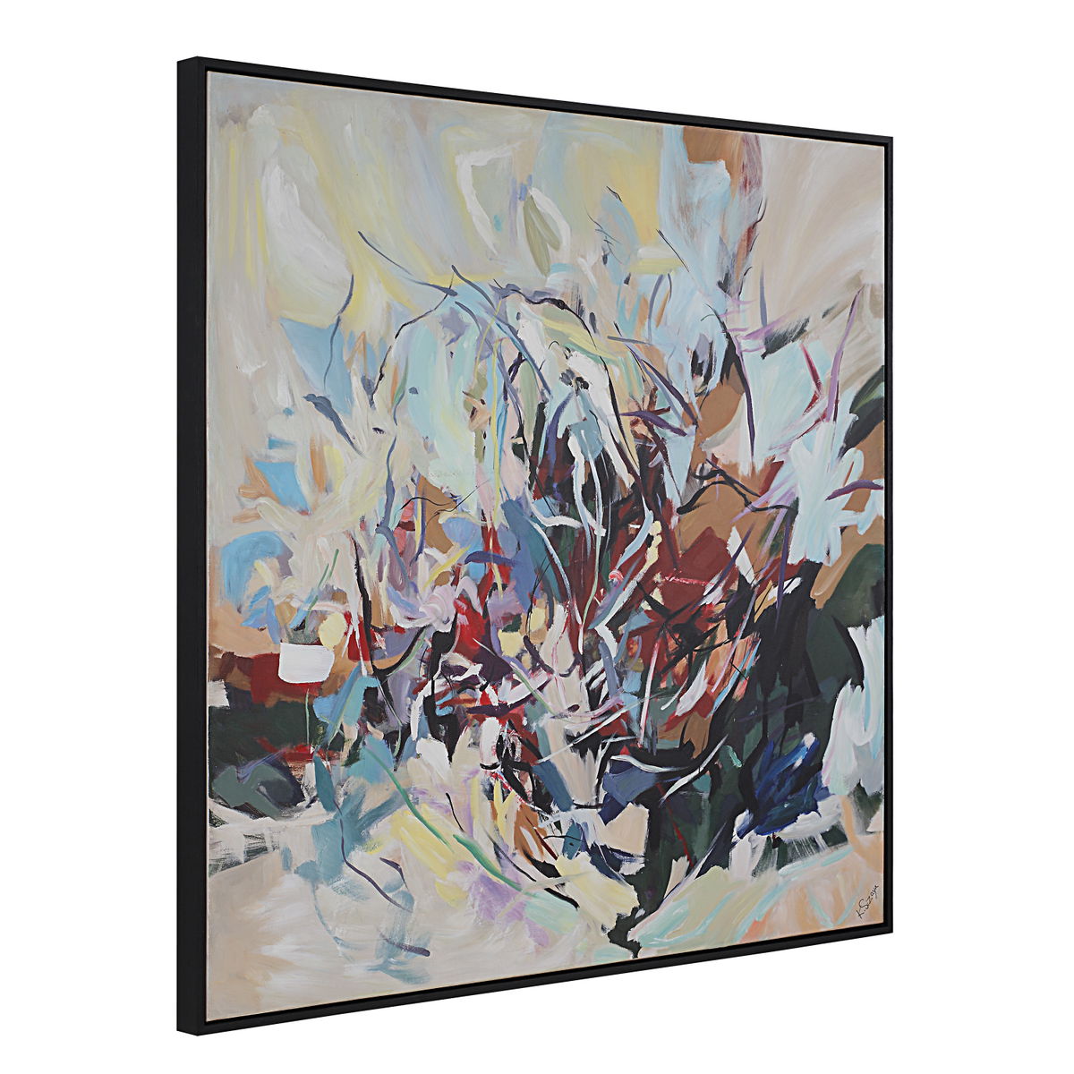 Iman, Painting by Renwil, 50" height x 2" depth View 2