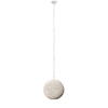 Theta 15.5x14.5 White-Washed Wood Beaded Pendant Light, by Mercana, 15.5" length x 15.5" width x 14.5" height thumbnail 4