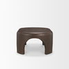 Shima Oval Dark Brown Wood with Arched Legs Coffee Table thumbnail 4