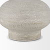 Torres Small Textured Off White with Gold Metal Vase thumbnail 7