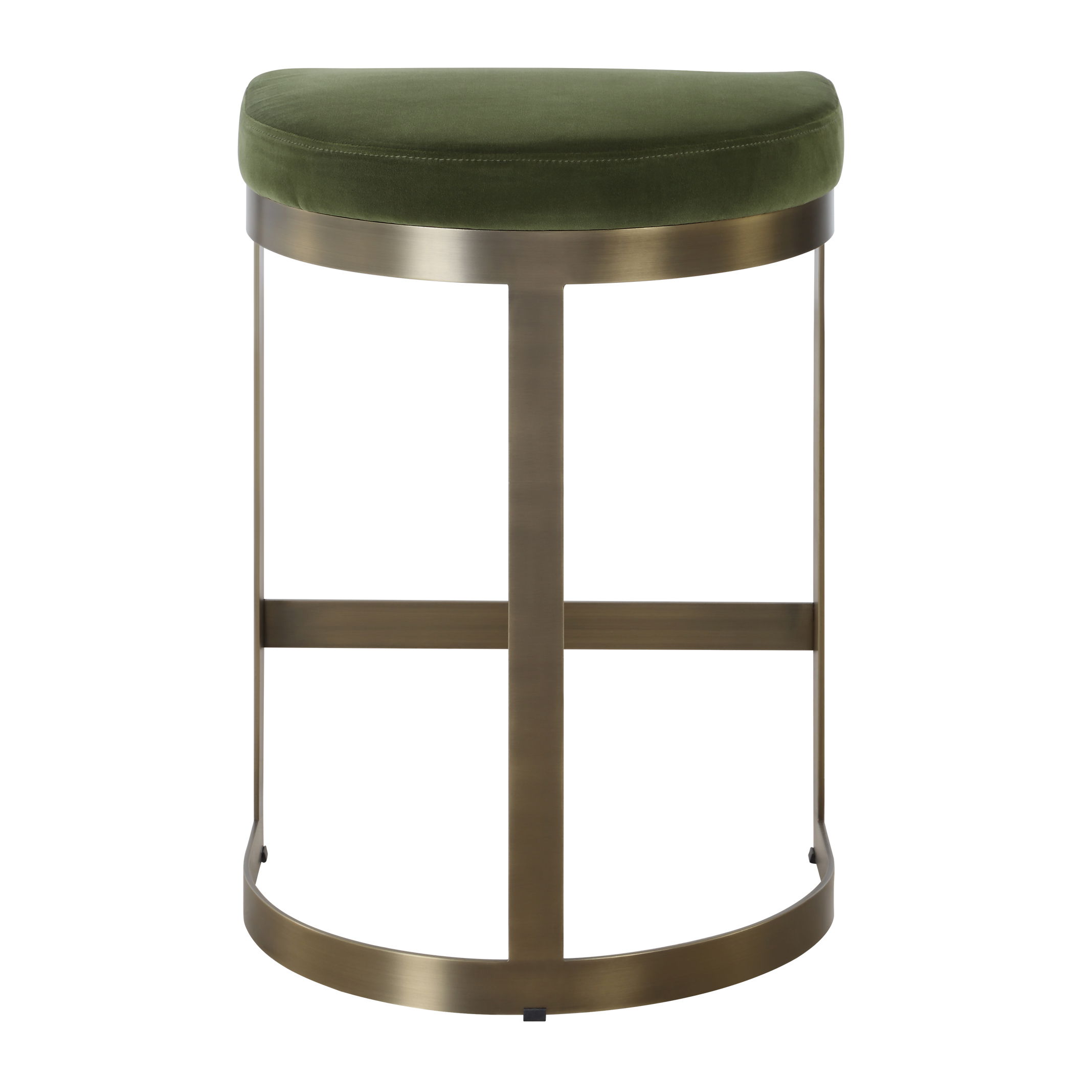 Ivanna Brass Moss Counter Stool large image 